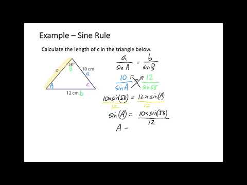The Sine Rule Missing Side Multi Step