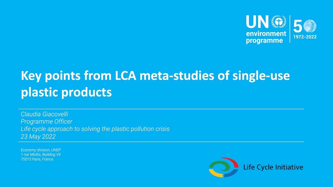 Key points from LCA meta-studies of single-use plastic products