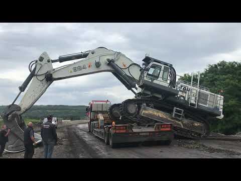 Huge Liebher 984 Caterpillar D11 And Komatsu D475 Loading By Side - Fasoulas Heavy Transports