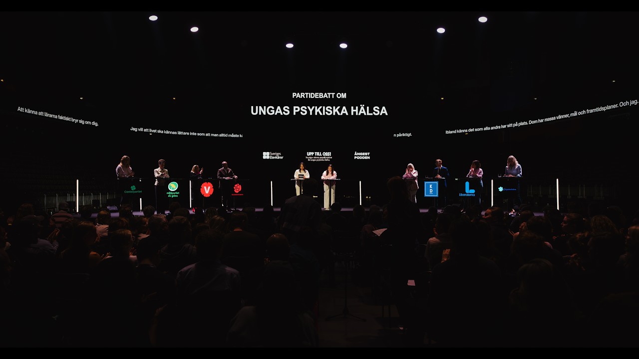 Sveriges första partidebatt om ungas psykiska hälsa | Avicii Arena | 21 maj 2026