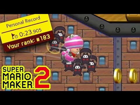 Squirrely Airship Escapades in 0:23.905 - Mario Maker 2