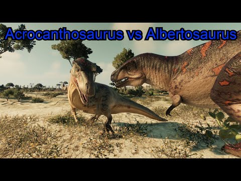 Acrocanthosaurus vs Albertosaurus | Season 4 | Dinosaur Battles 2 | Jurassic World Evolution 2 |