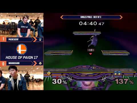House of Paign 17 - PKCrescent (Marth) vs. WhangChang (Sheik) - SSBM - Singles Pools - Best of 3