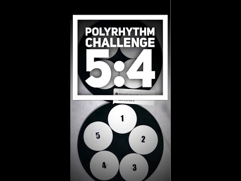 5:4 Polyrhythm Challenge! #Shorts