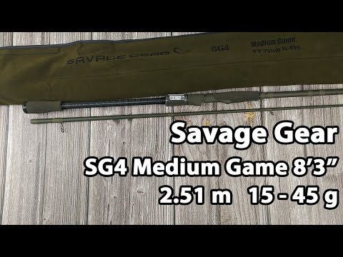 Спінінг Savage Gear SG4 Medium Game 8’3"/2.51m 15-45g