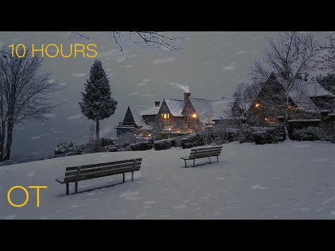 Blizzard in Vancouver | Howling wind and blowing snow for Relaxing | Study | Sleep | Winter Ambience