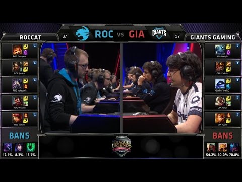 EU LCS ROC vs GIA Game 1 Highlights (EU LCS Spring 2015)