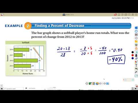 6 5 Math 7 Percents Of Increase Or Decrease