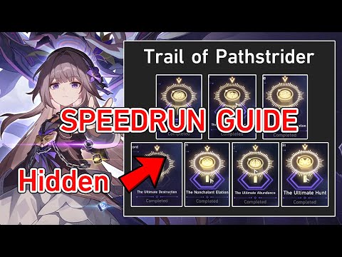 FASTEST WAY TO GET HIDDEN TRAIL OF PATHSTRIDER (~2 Minutes Each Run) - Honkai Star Rail