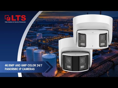 LTS Platinum 4K/8MP and 6MP Color 24/7 Panoramic IP Cameras