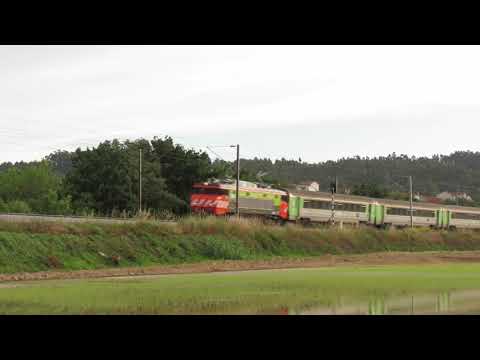 CP 2601 + 6 Corail no Intercidades 731 à passagem por Vila Pouca do Campo, Coimbra