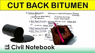 Bitumen cutback || Highway Engineering || in Hindi