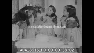 Anniversaire de jeunes sœurs quintuplettes - 1941