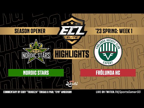 ECL Elite Spring '23 Opener HIGHLIGHTS | Frölunda HC vs. Nordic Stars - NHL 23 EASHL 6s Gameplay