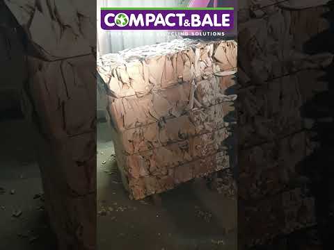 Semi automatic CB65X cardboard bale satisfying ejection