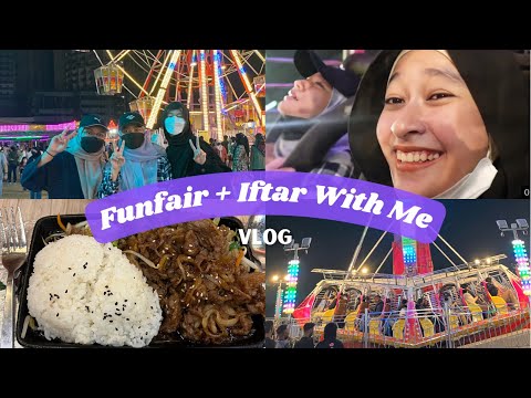 [vlog] Funfair and iftar with friends | klebang fun park