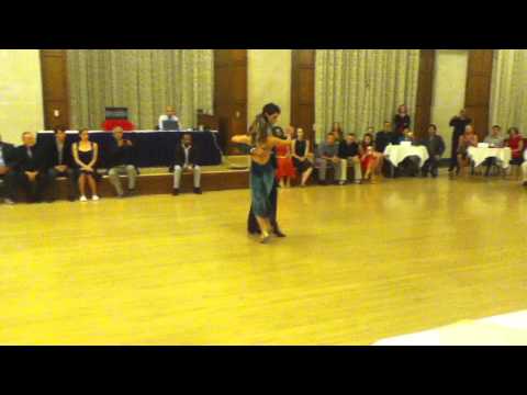  Sabrina Masso  and  Frederico Naveira  are  dancing  at  University of Michigan Tango Festival  in  2015