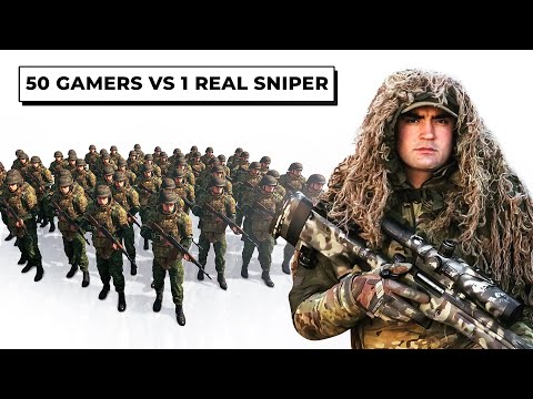 50 GAMERS VS 1 REAL SNIPER! - Arma Reforger