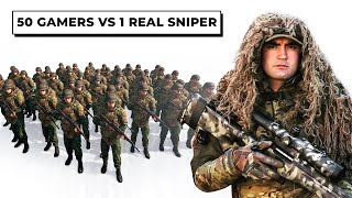 50 GAMERS VS 1 REAL SNIPER! - Arma Reforger