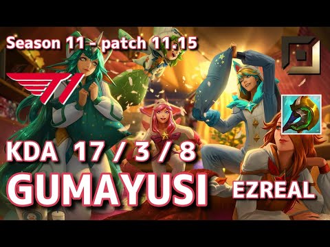 【韓国サーバー/C1】T1 Gumayusi エズリアル(Ezreal) VS AF Leo カリスタ(Kalista) BOT - Patch11.15 KR Ranked【LoL】