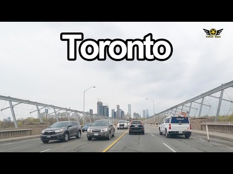 Toronto Ontario Canada driving Danforth Greektown Bloor Street University Avenue Gardiner Expressway