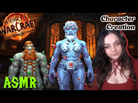 ASMR WoW Earthen Customization (new Allied Race) ~ soft spoken & mouse clicking
