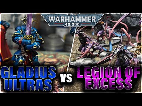 Ultramarines (Gladius) vs Legion of Excess Daemons | Laramie RTT Game 2 | Warhammer 40k | (Feb 2025)