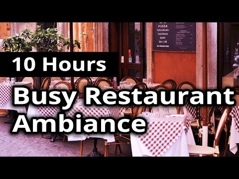 CITY AMBIANCE: Busy Restaurant / Diner - 10 HOURS Ambient Sounds