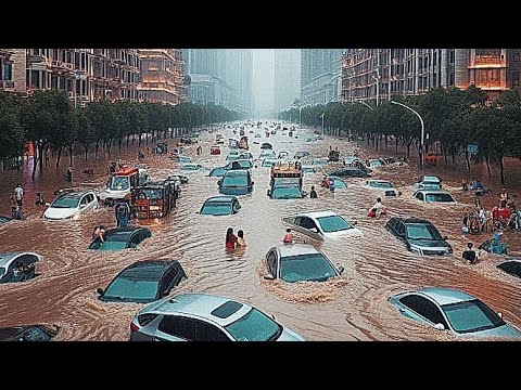 Italy chaos today..!! Storm in Tuscany, Livorno paralyzed by flash flood