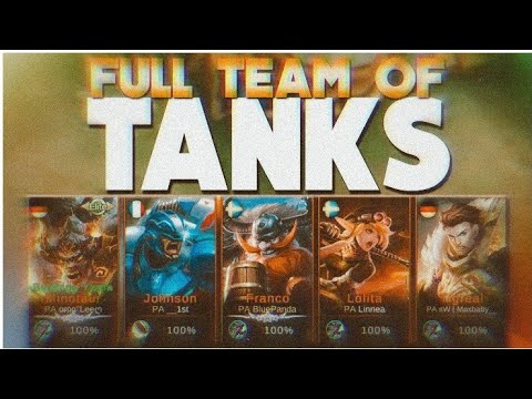 Full tank team 😂😂😂 | top 5 tank player #mobilelegends #gaming #funny