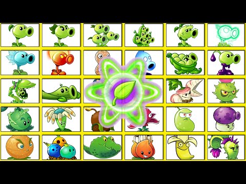 Random 30 PEASHOOTER & OLD Plants Battlez - Who Will Win? - PvZ 2 Plant vs Plant