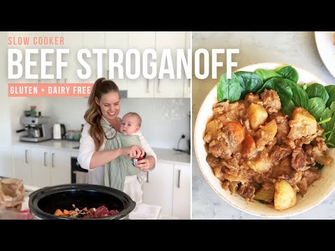 GF DF Slow Cooker Beef Stroganoff | Easy Gluten Free...