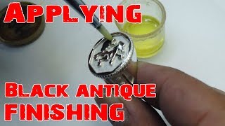 How To Apply Black Antique Finishing To Jewelry