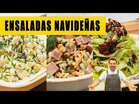 3 ENSALADAS PERFECTAS PARA TU CENA NAVIDEÑA | GIACOMO BOCCHIO
