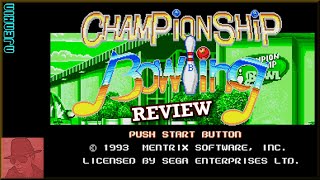 Championship Bowling - on the SEGA Genesis / Mega Drive - with Commentary !!
