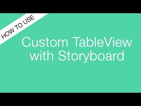 How to create custom TableView Cell using XIB with Storyboard - Swift