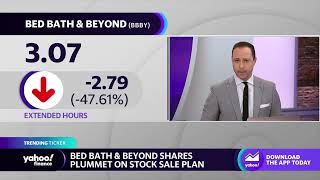 Bed Bath & Beyond stock drops on stock sale plan