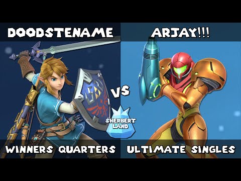 Sherbert Land # 23 | doodstename (Link) vs ARJAY!!! (Samus) | Winners Quarters | SSBU Ultimate