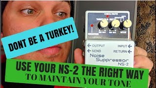Video thumbnail for BOSS NS-2 NOISE SUPPRESSOR | USE IT PROPERLY | GUITAR AMP EFFECTS LOOP | DON'T BE A TURKEY | SJSS by Sloppy Joe's Shred Shack