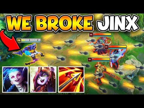 WE TURNED JINX INTO A LITERAL PHOTON CANNON! (ROCKET HACK)