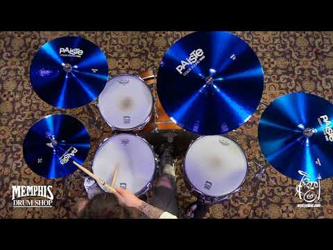 Paiste 14" Color Sound 900 Blue Hi-Hat Cymbals - 844/1114g - Garrett Tyler (1933714-1022918GG)