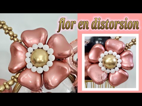 HOW TO MAKE DISTORTED BALLOON FLOWERS / STEP BY STEP VERY EASY TO MAKE.