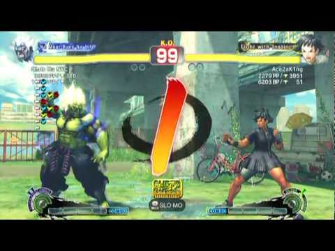 SSF4 AE: Chris Hu NYC(Oni) vs Ace2aK1ng(Makoto) - HD 720p