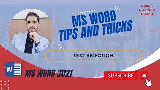 Download the video "Text Selection | MS Word | How to Select text in a document?"