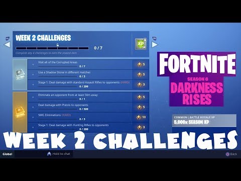 (Chapter 1) ALL Week 2 Challenges Guide - Fortnite Battle Royale Season 6 (2018)