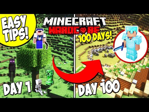How You Can SURVIVE 100 Days in Minecraft HARDCORE