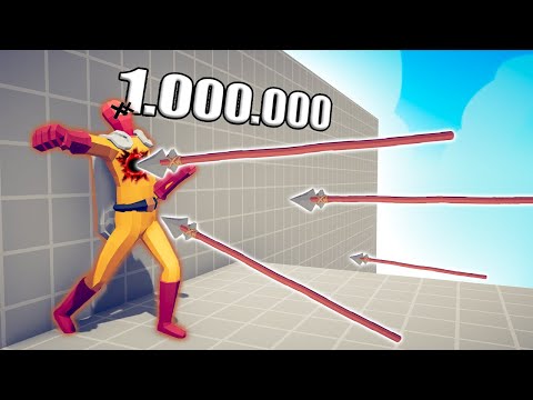 1.000.000 DAMAGE SPEAR THROWER 1 vs 1 TOURNAMENT - TABS | Totally Accurate Battle Simulator 2023