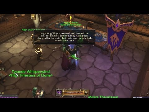 Aernath's recruiting the Void Elves for the Alliance