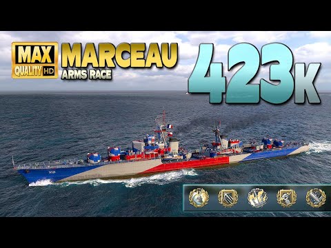 Destroyer hunts battleships for the highest Marceau damage ever - World of Warships