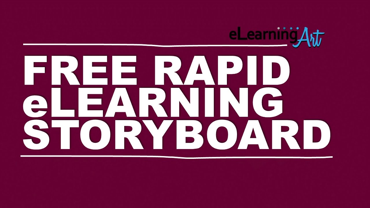 Free Rapid eLearning Storyboard